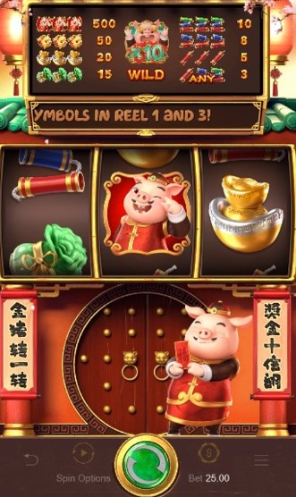Piggy Gold — grade 3×1 com Wild ×10